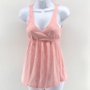 J Crew Pink Wrap Top Empire Waist Summer Shirt